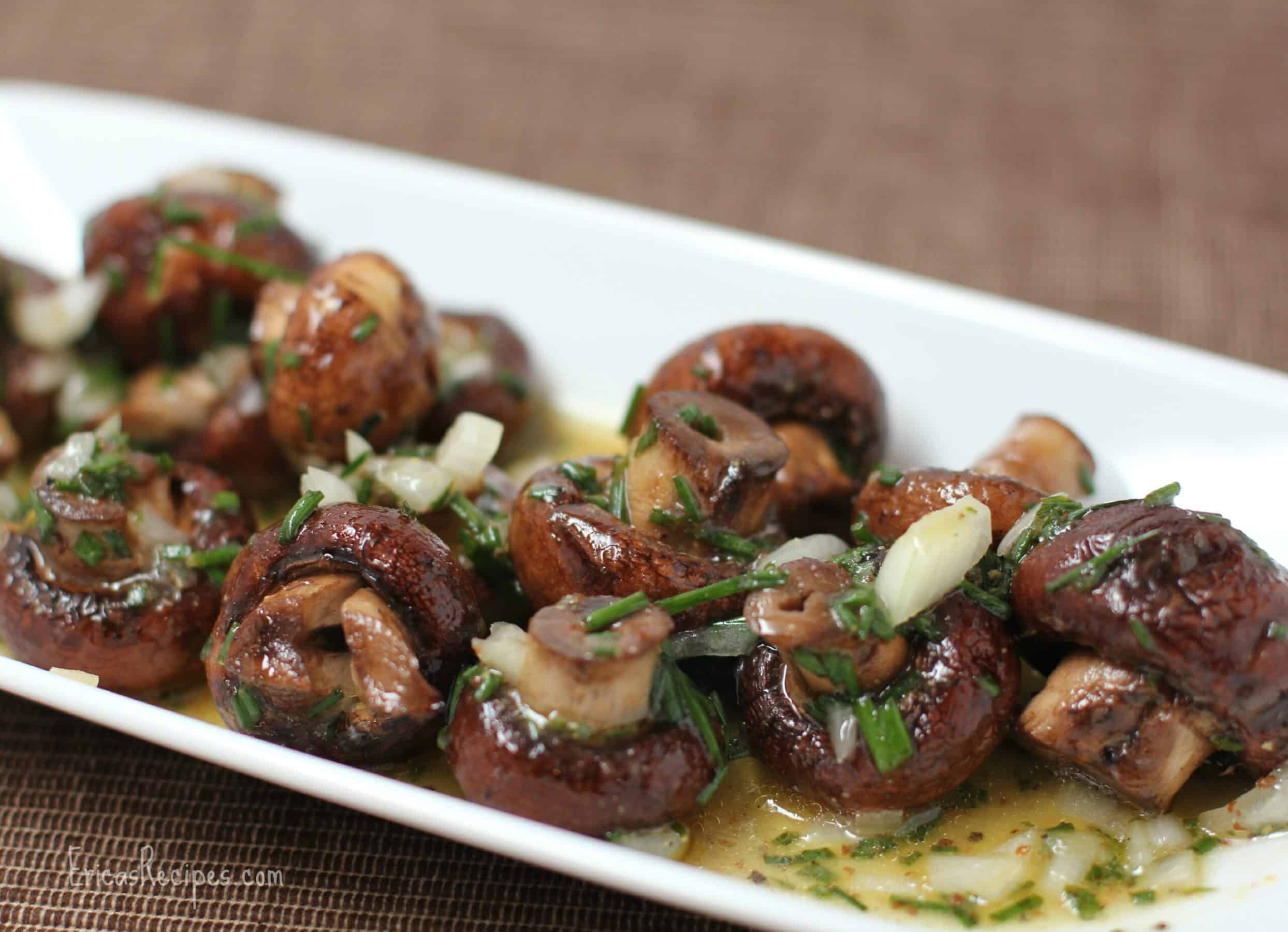 Grilled Mushrooms in Vinaigrette