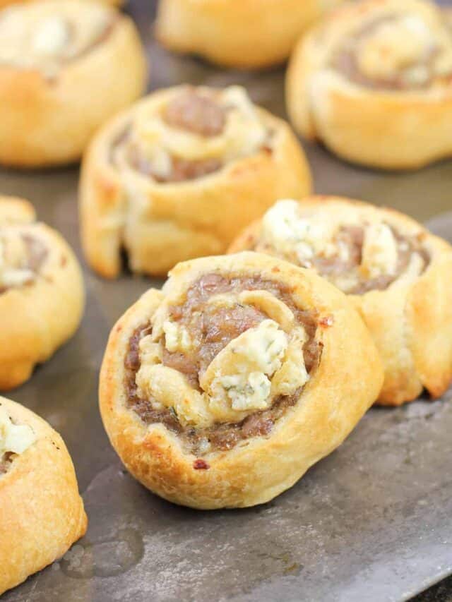 Boursin Pinwheels with Sausage