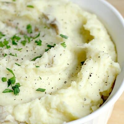 Cream Cheese Smashed Potatoes