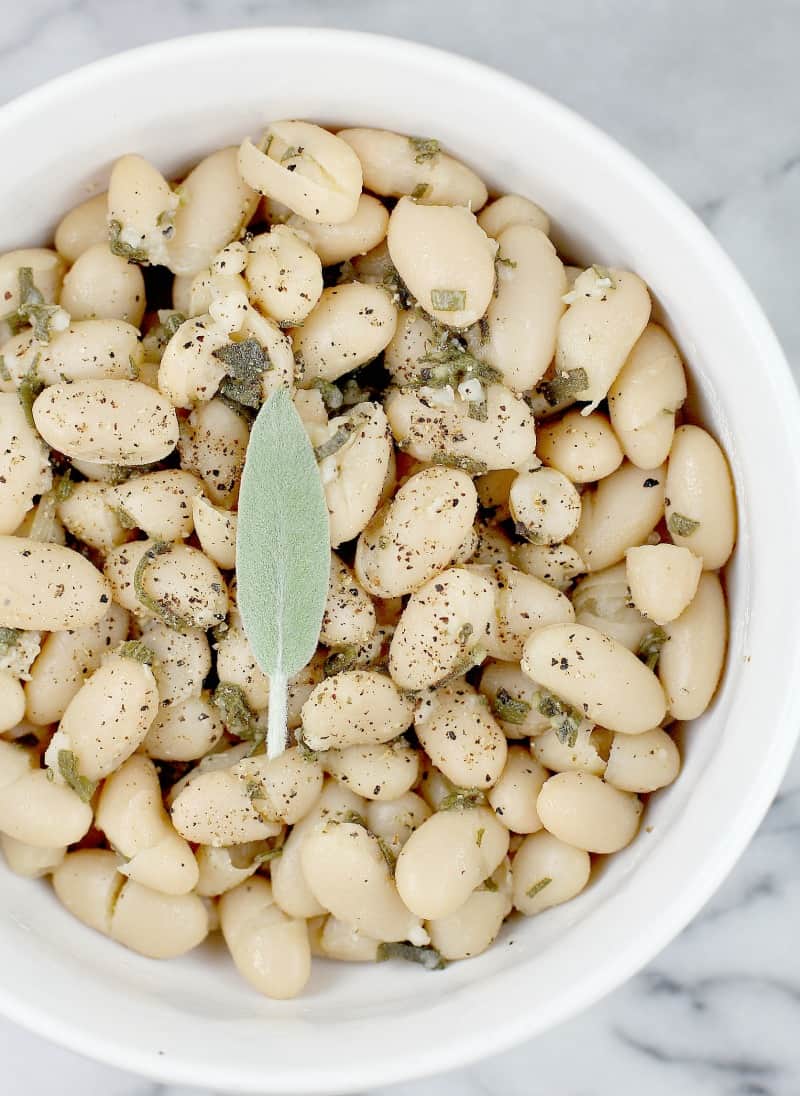 White Beans with Sage and Olive Oil