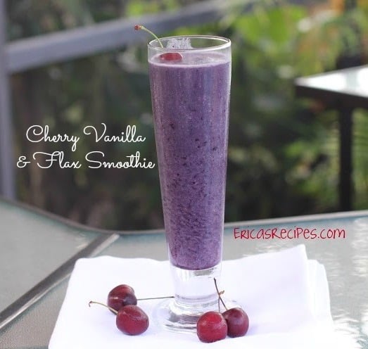 Cherry Vanilla & Flax Smoothie