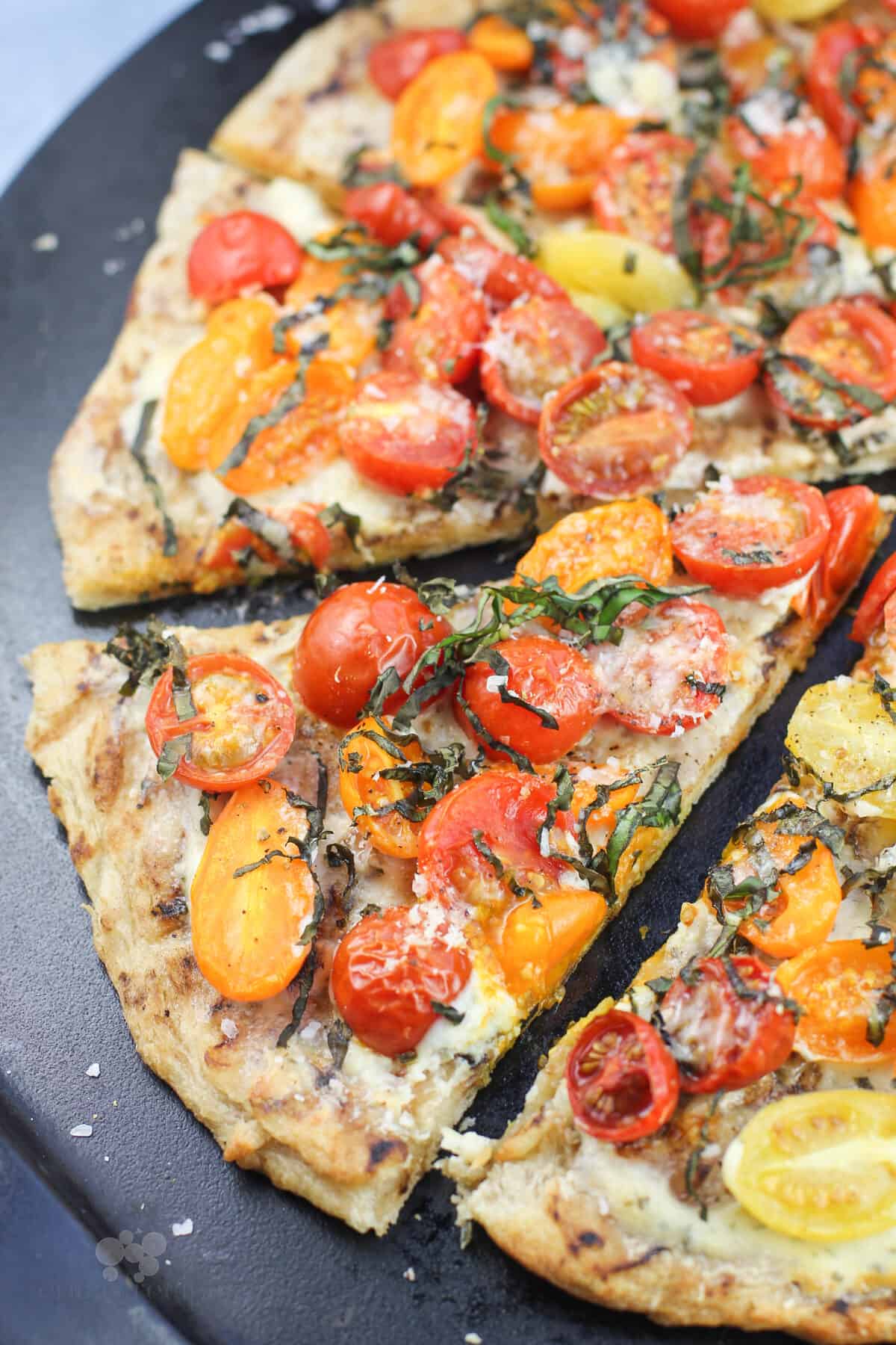slice of pizza, close view on pizza stone