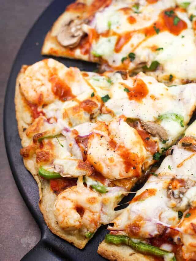 Shrimp and Andouille Sausage Pizza