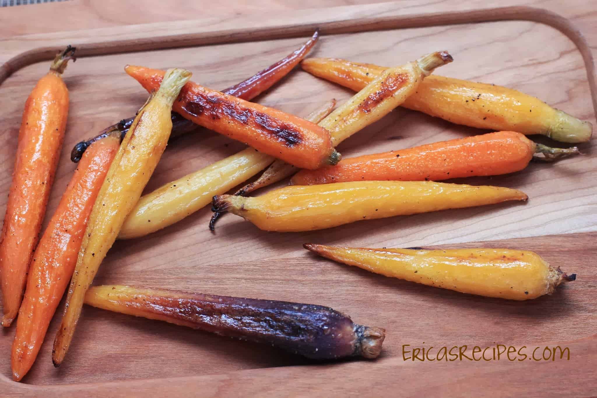 Apple Juice Roasted Carrots