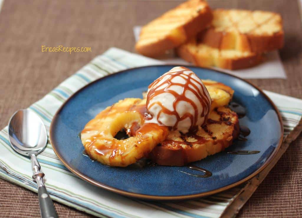 Grilled Pineapple Shortcake with Turbinado Caramel