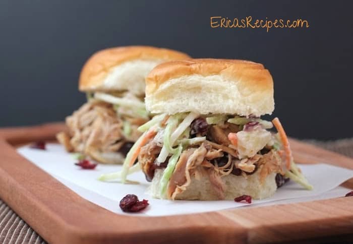 Pumpkin Beer BBQ Pulled Chicken Sliders