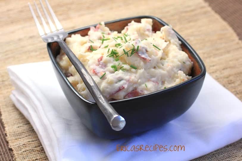 Cream Cheese Smashed Potatoes