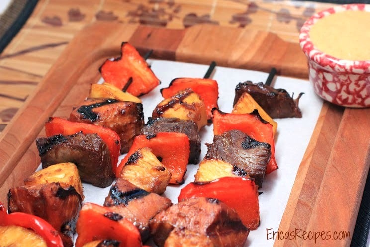 Surf and Turf Teriyaki Kabobs