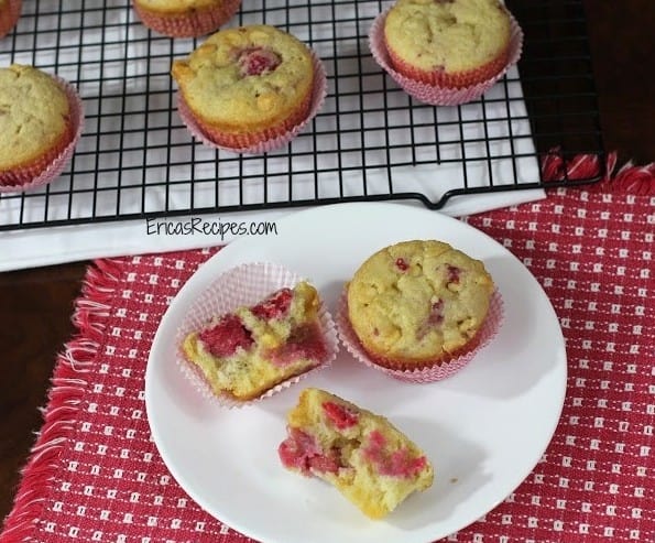 White Chocolate and Raspberry Buttermilk Muffins