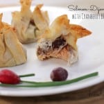 Salmon Dijon Purses Cranberry BBQ Sauce