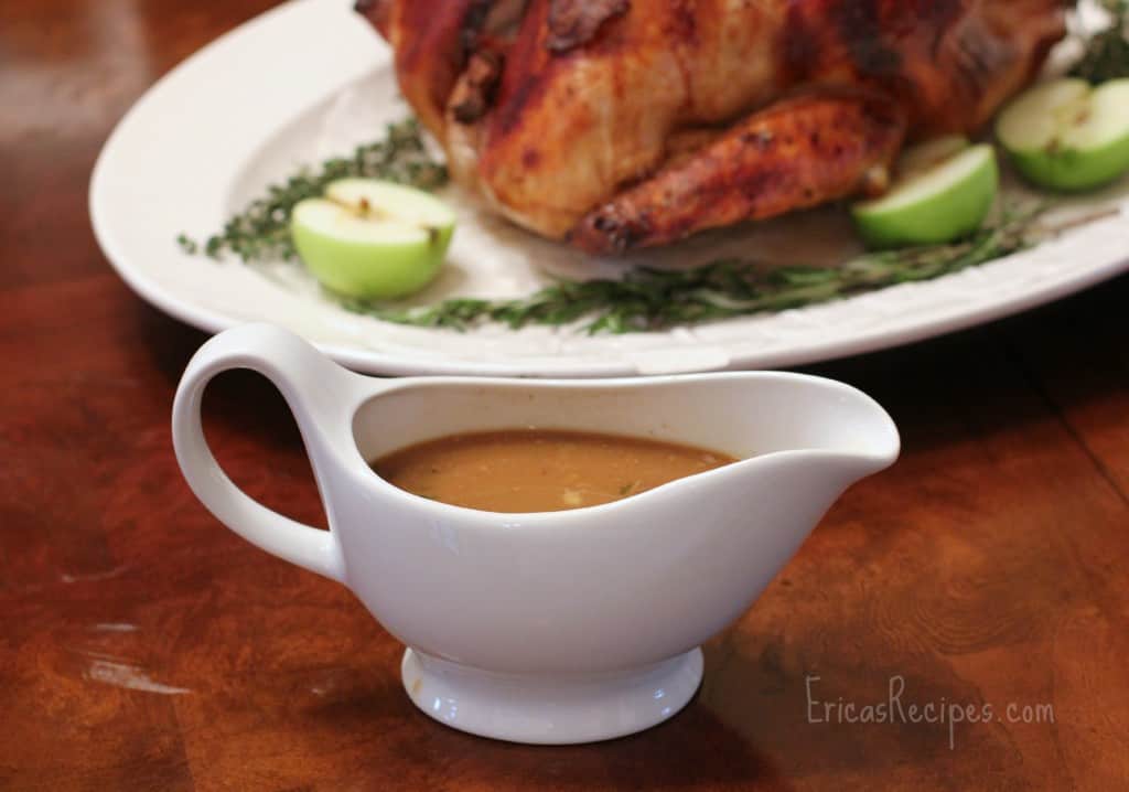 Apple Cider and Beer-Brined, Holiday Turkey with AppleJack Giblet Gravy