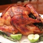 Apple Cider and Beer-Brined, Holiday Turkey with AppleJack Giblet Gravy