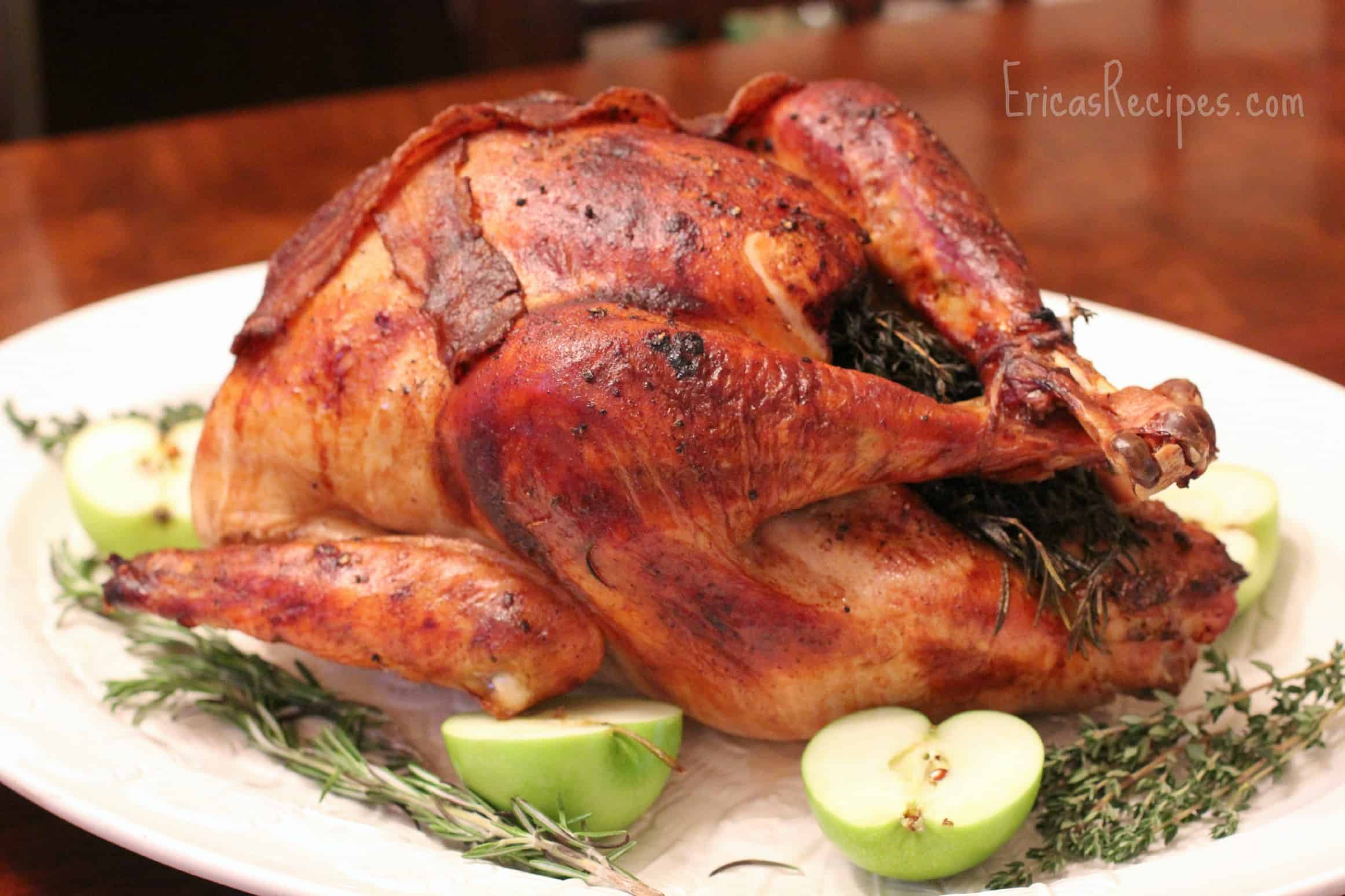 Apple Cider and Beer-Brined, Holiday Turkey with AppleJack Giblet Gravy