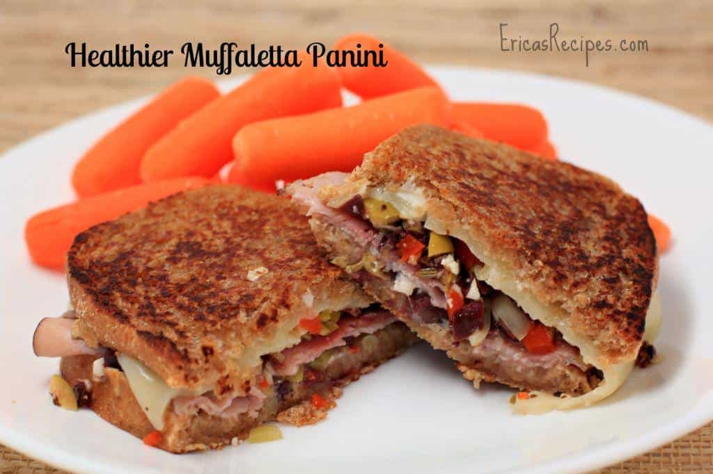 Healthier Muffaletta Panini