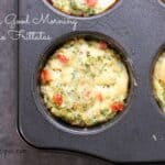 Super Good Morning Veggie Frittatas from EricasRecipes