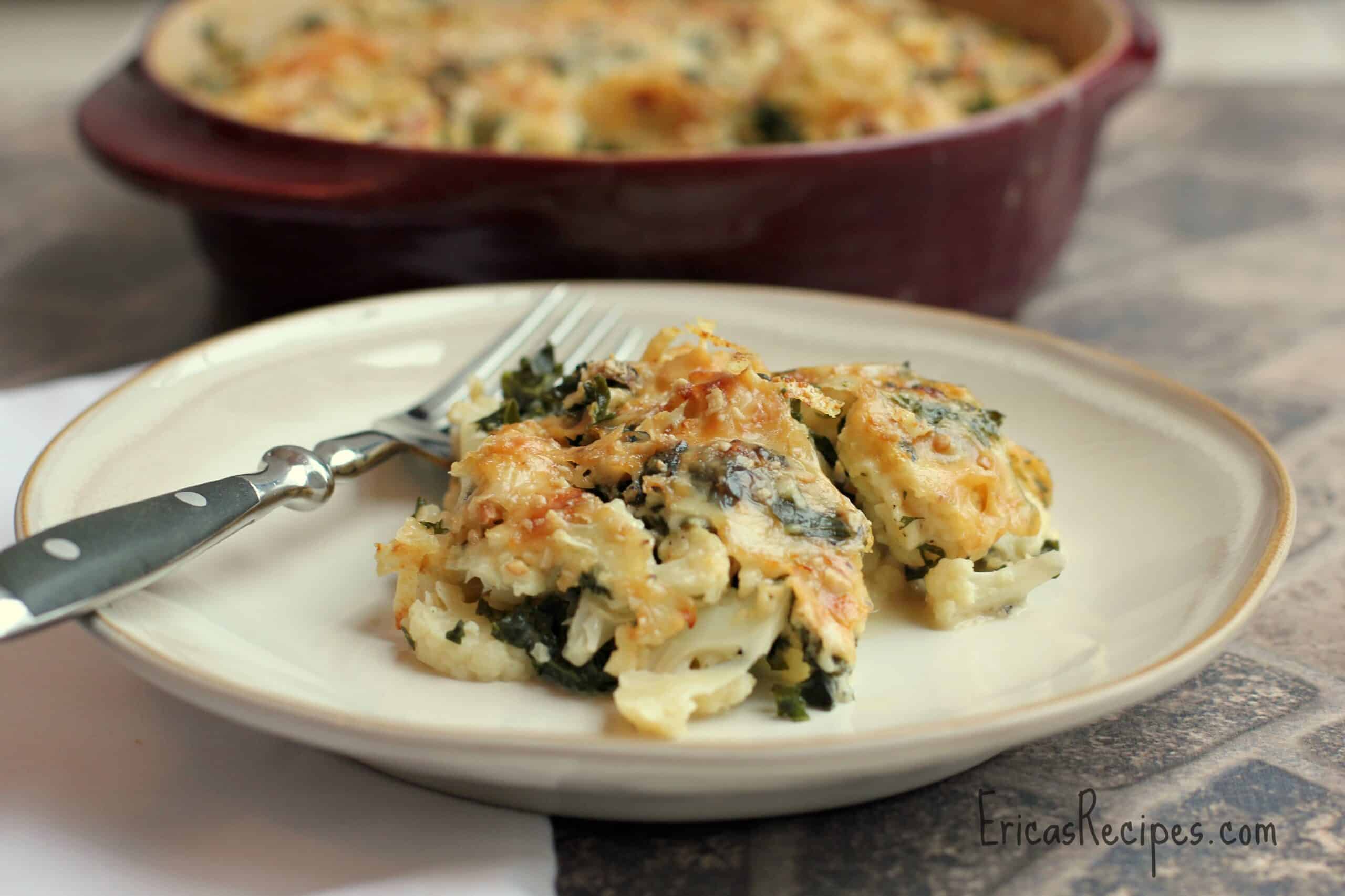 Cauliflower and Kale Gratin (Gluten-Free)