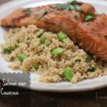 Honey-Soy Salmon over Edamame Couscous
