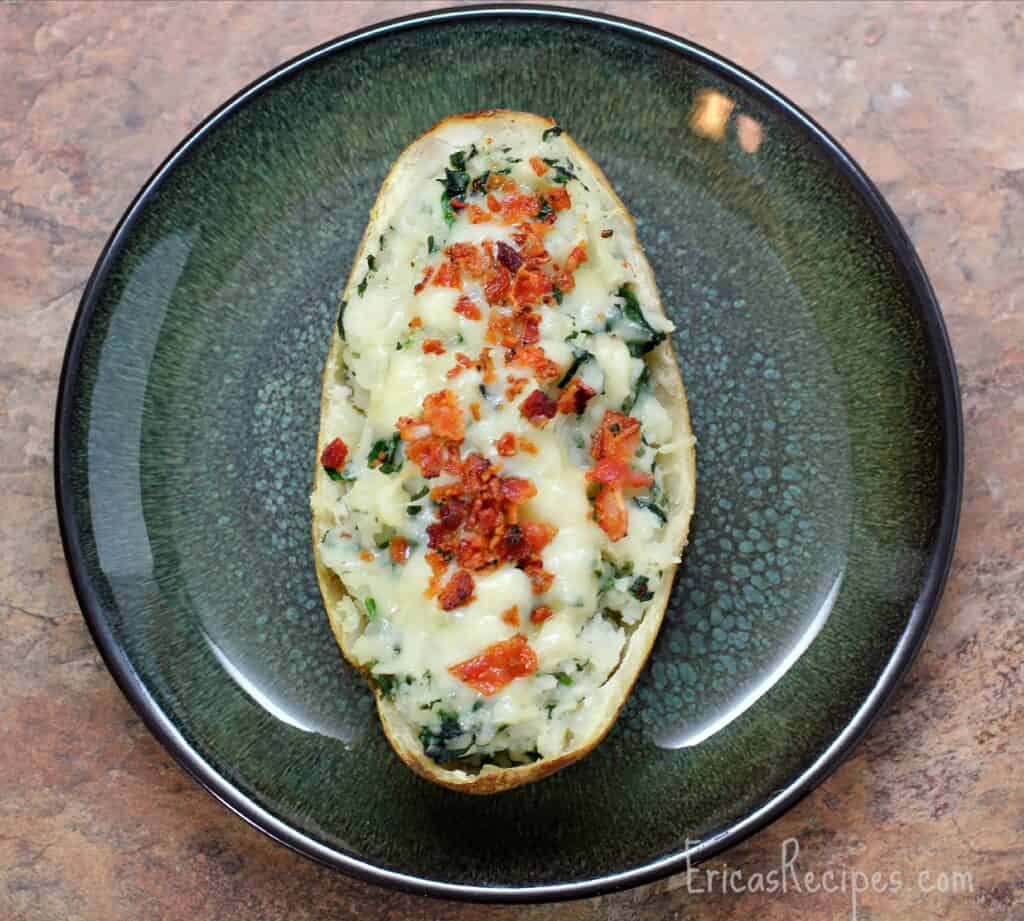 Spinach, Bacon, and Buttermilk Twice Baked Potatoes uheed