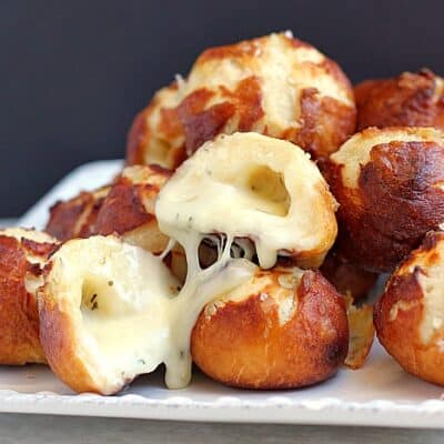 Garlic Cheese-Stuffed Pretzel Bombs https://wp.me/p4qC4h-1wD