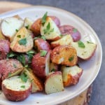 Horseradish Roast Potatoes pin image