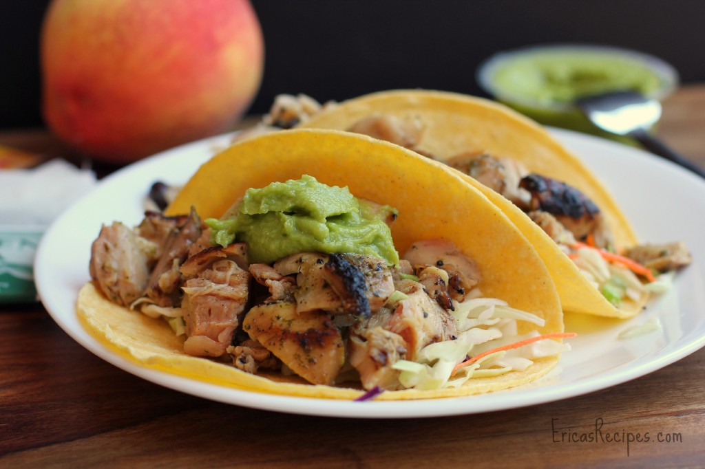 Orange and Cilantro-Marinated Chicken Tacos