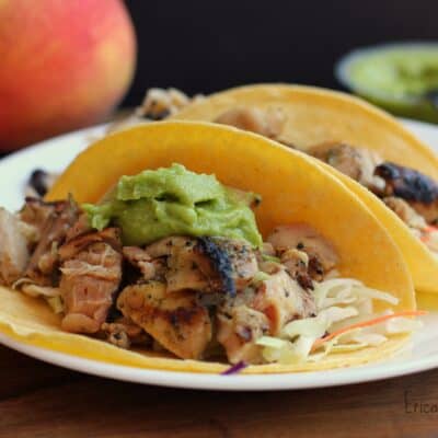 Orange and Cilantro-Marinated Chicken Tacos