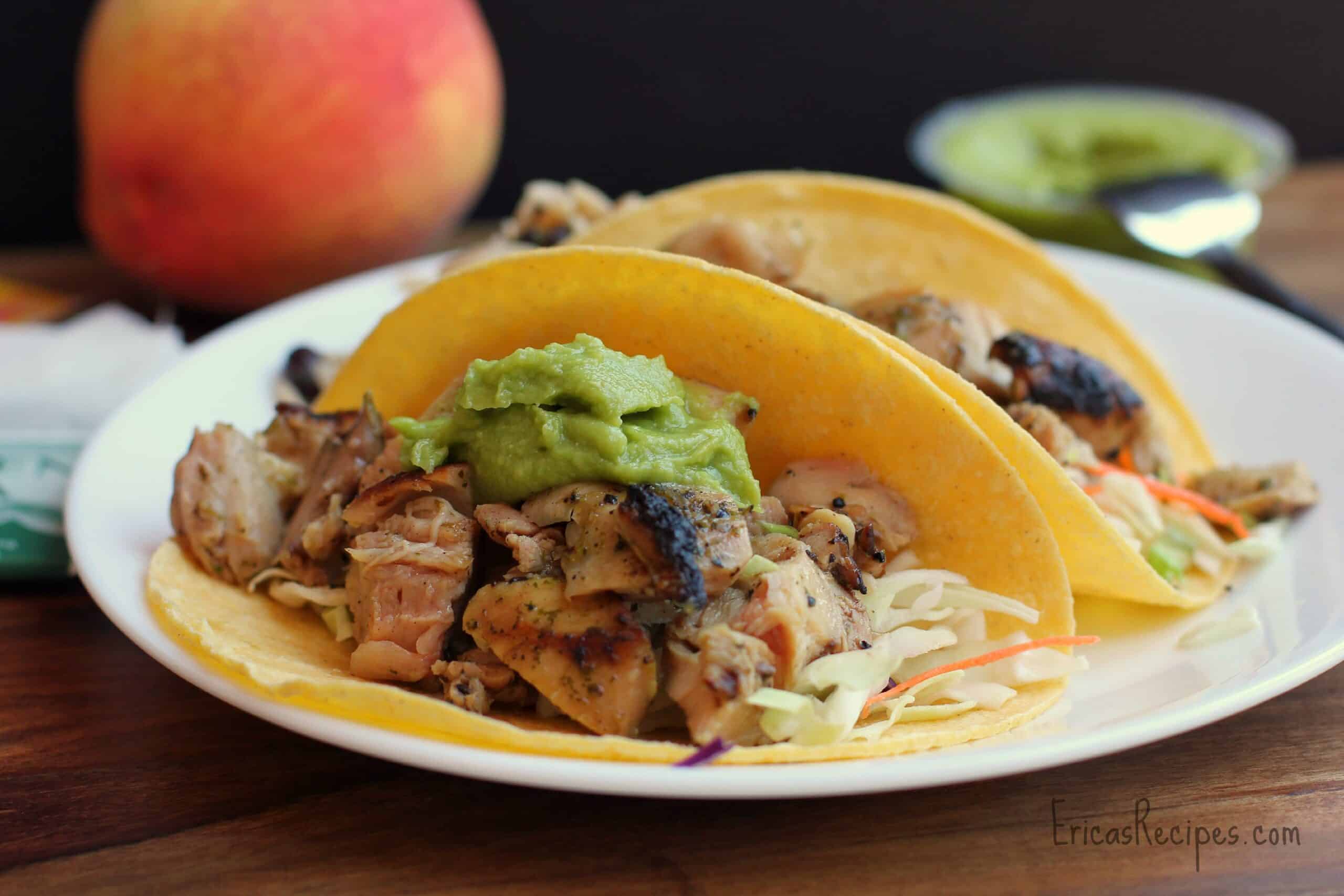Orange and Cilantro-Marinated Chicken Tacos