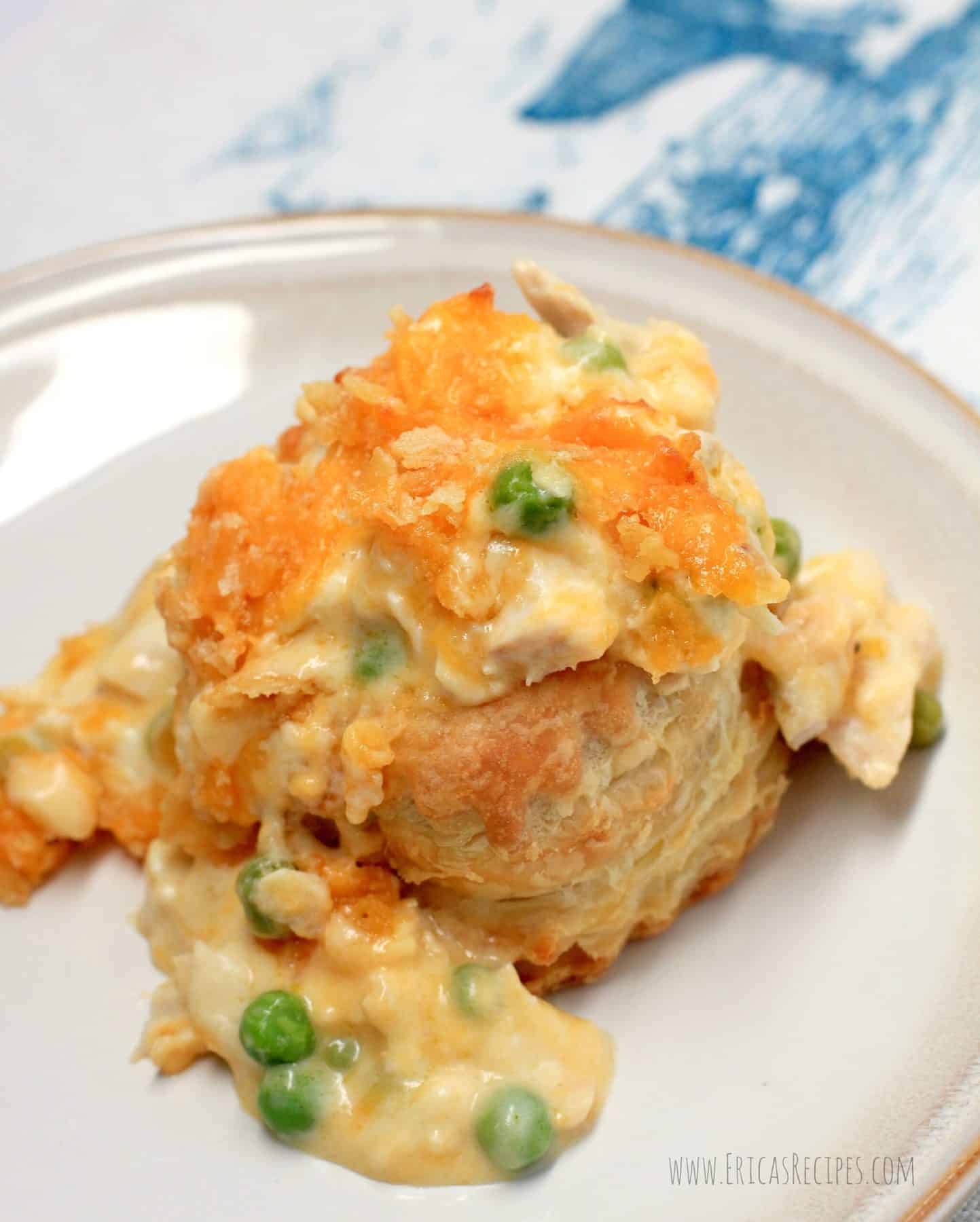 Cheesy Individual Chicken Casserole en Puff