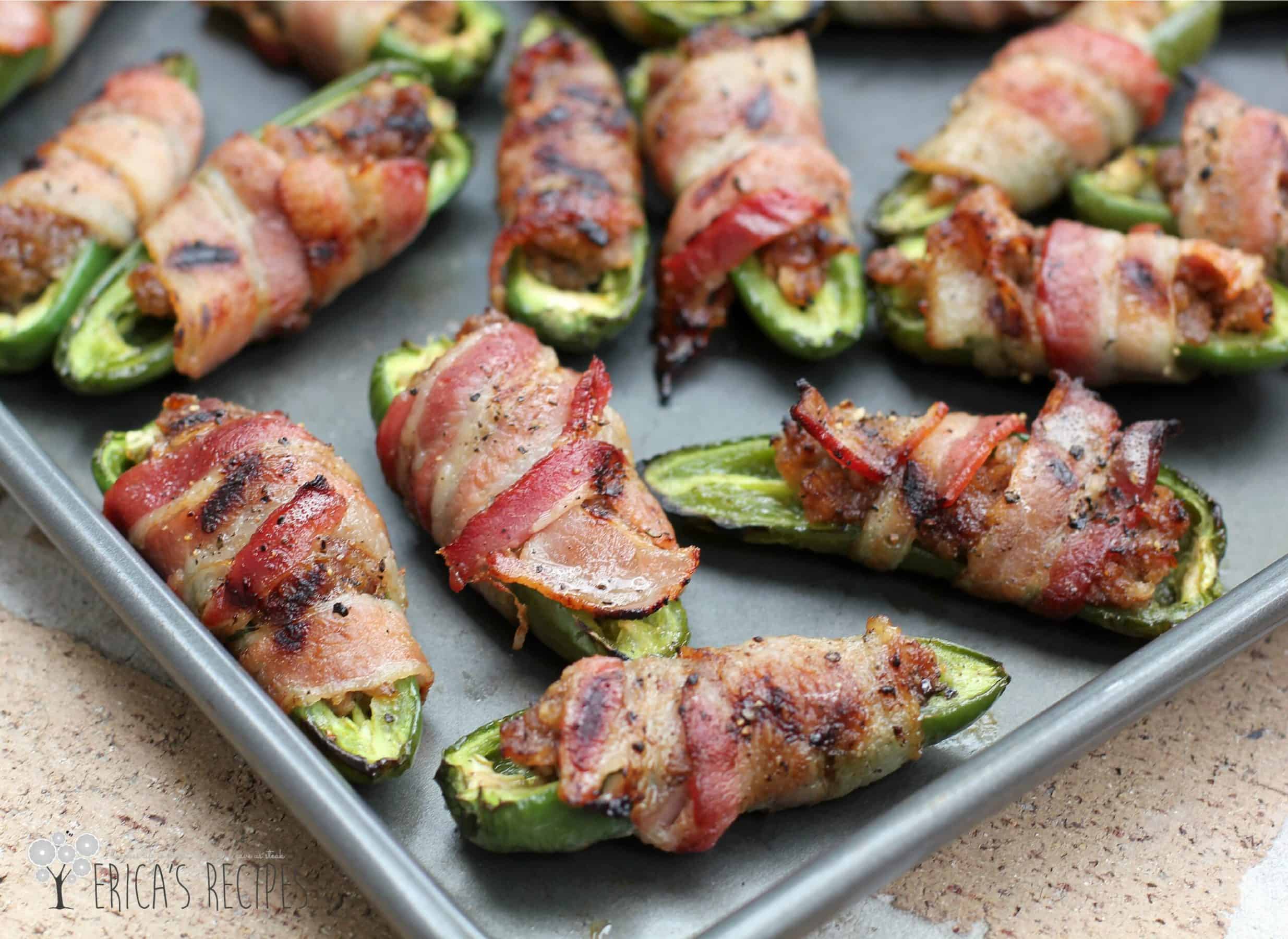 BBQ Sausage-Stuffed Grilled Jalapenos