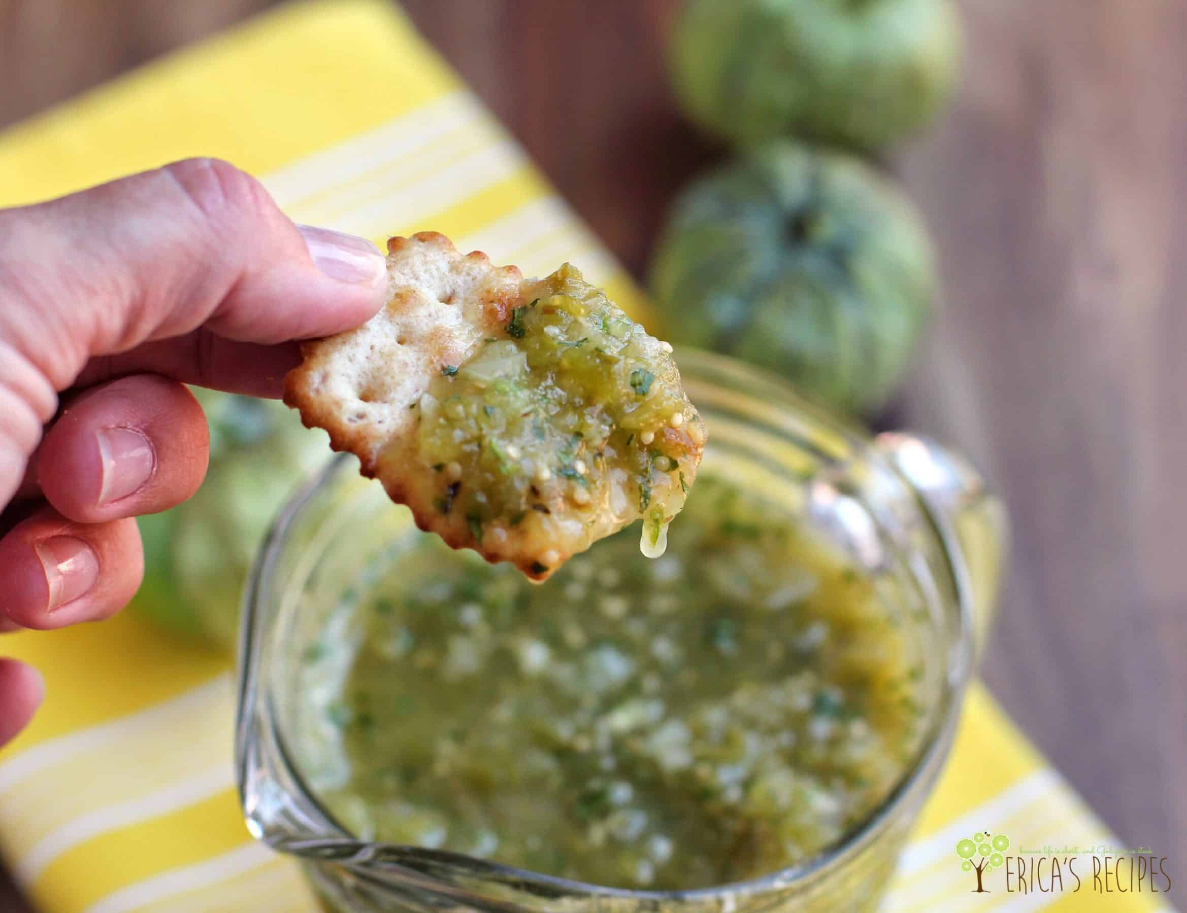 Roasted Tomatillo Salsa (Salsa Verde)