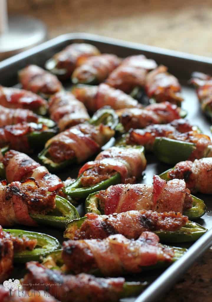 BBQ Sausage-Stuffed Grilled Jalapenos
