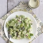 Chopped Salad with Buttermilk-Pesto Dressing