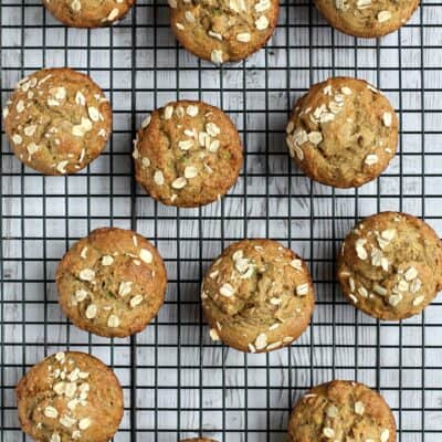 Banana, Avocado, and Flax Muffins