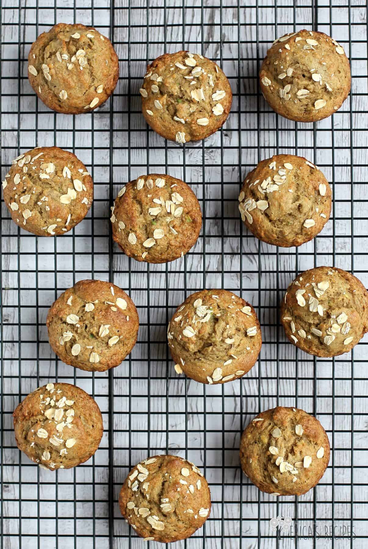 Banana, Avocado, and Flax Muffins
