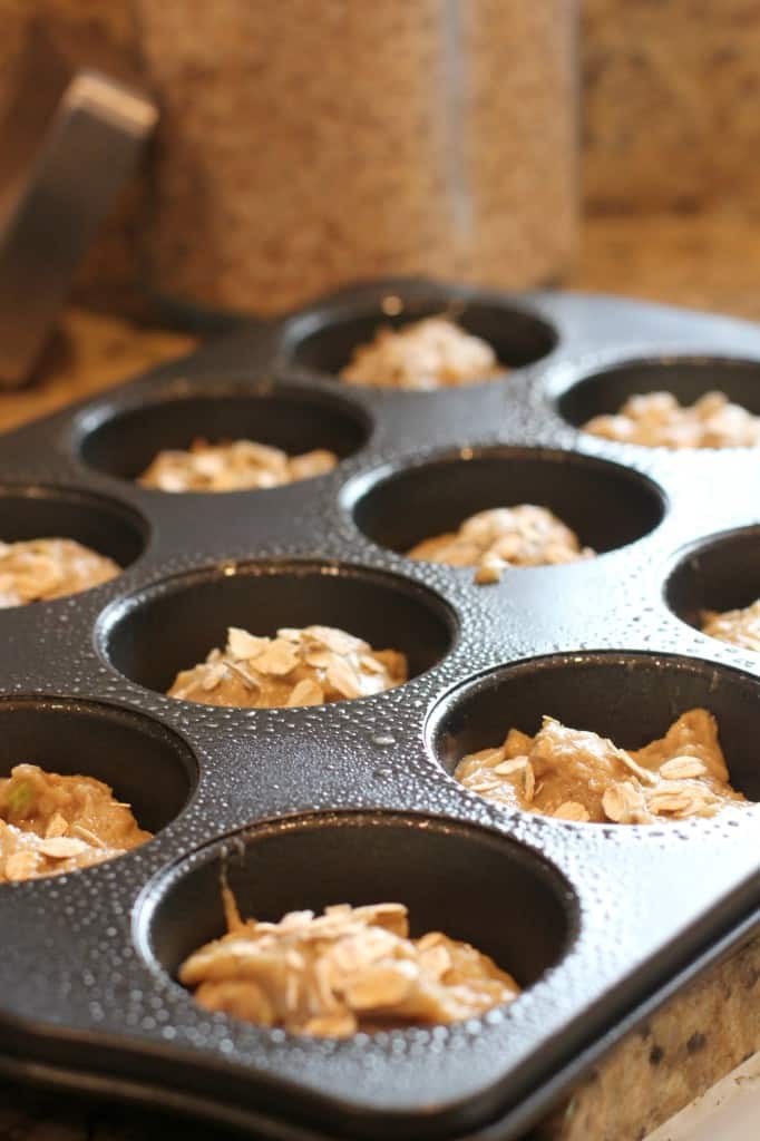 Banana, Avocado, and Flax Muffins