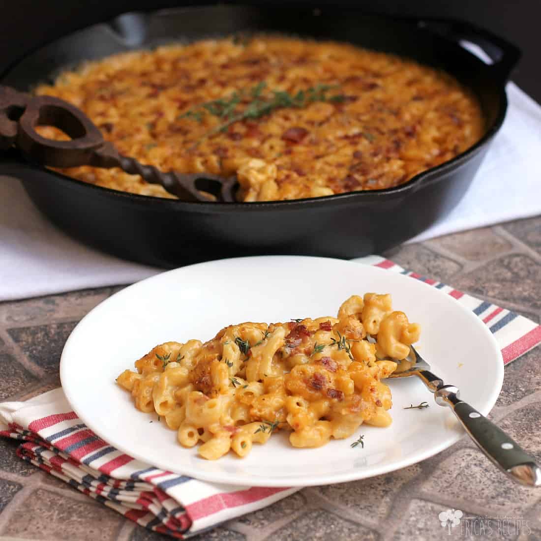 Garlic, Bacon, and Beer Macaroni and Cheese