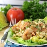 Healthy Grilled Shrimp Cocktail Pasta Salad
