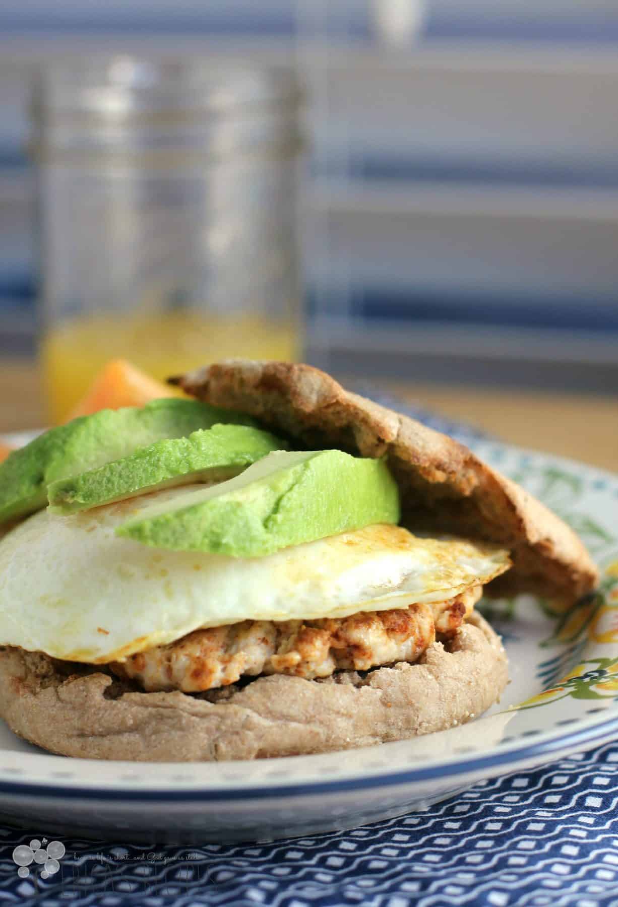 Breakfast Sandwich with Homemade Turkey Chorizo
