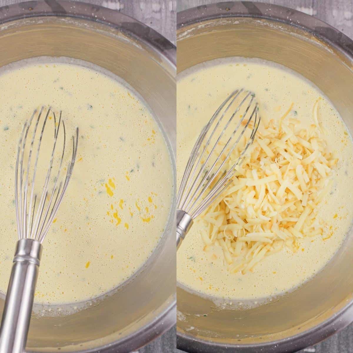 cheese added to popover batter