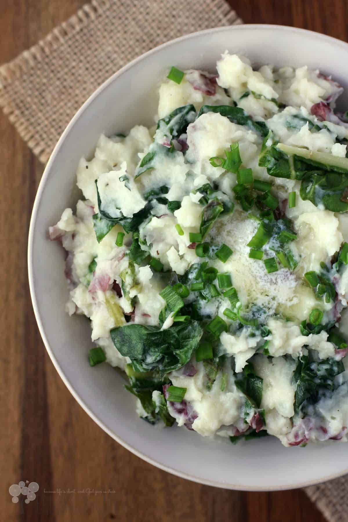Swiss Chard Potatoes Colcannon