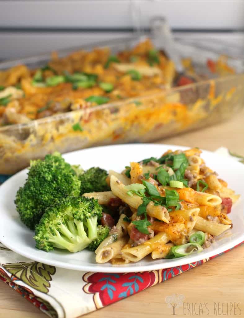 Super Quick Mexican Baked Penne