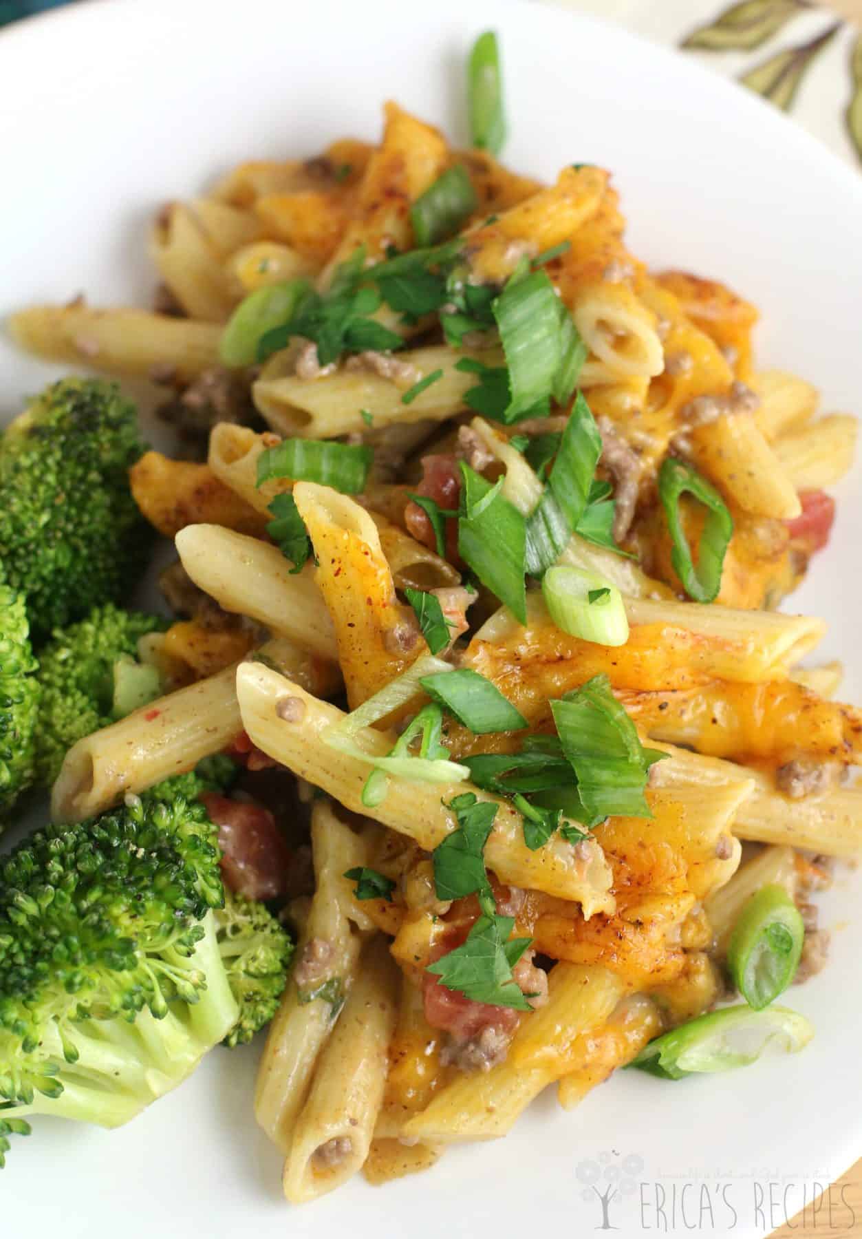 Super Quick Mexican Baked Penne