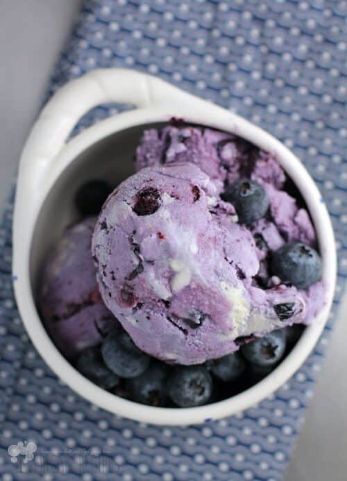 Blueberry-Maple Ice Cream from EricasRecipes.com