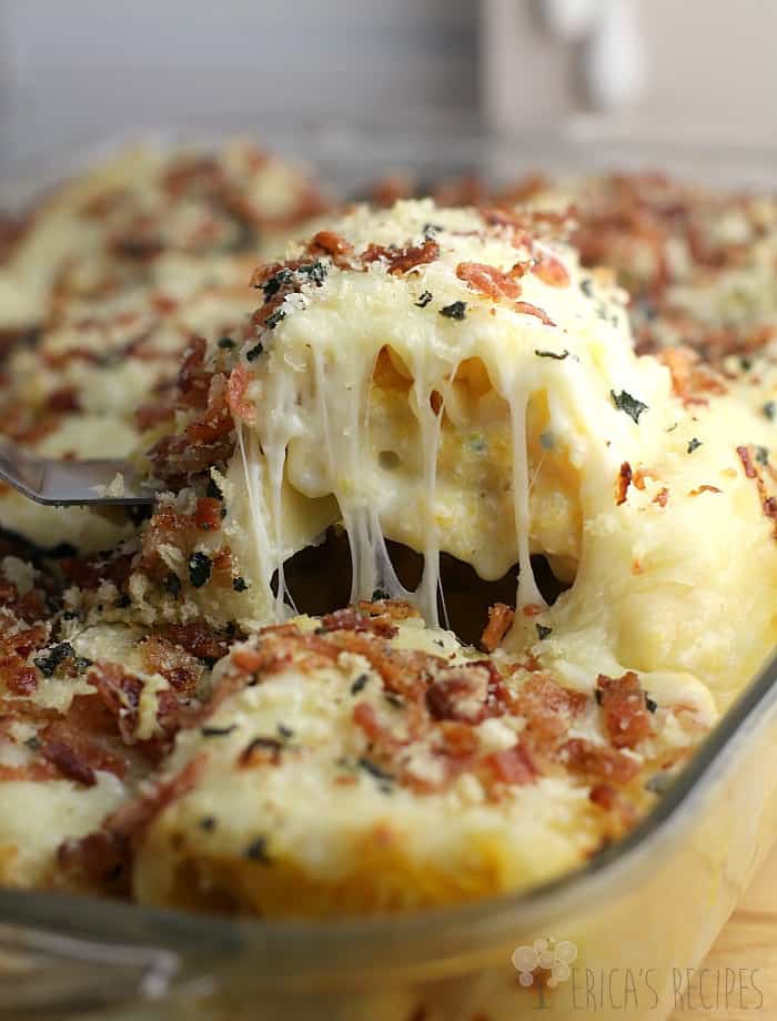 Bacon, Sage, and Butternut Squash Lasagna Rolls
