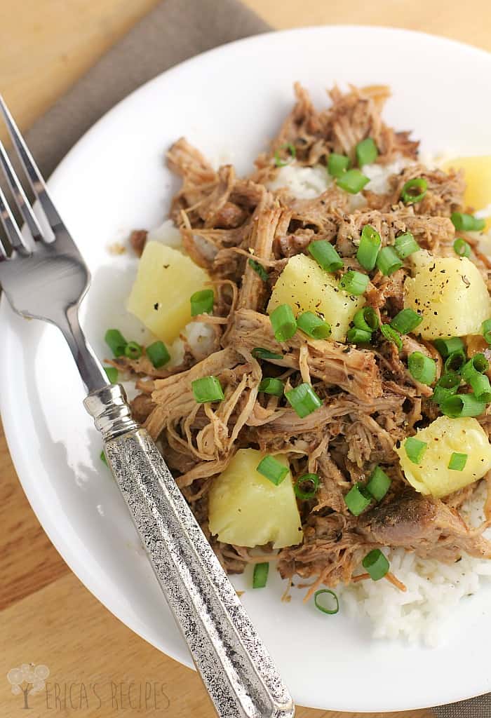 Pineapple Pulled Pork over Coconut Rice