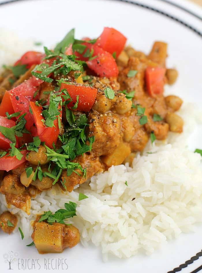 Slow Cooker Chana Masala, Southern Style {Vegan}