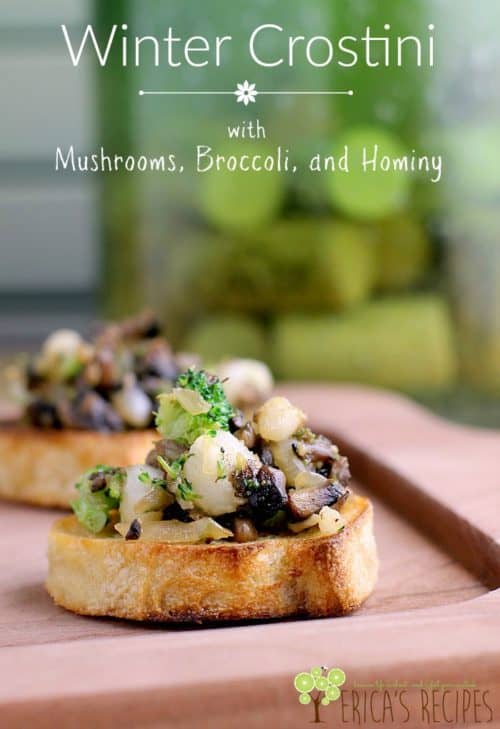 Winter Crostini with Mushrooms, Broccoli, and Hominy https://wp.me/p4qC4h-3x1
