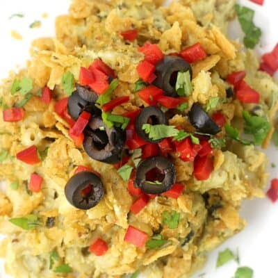 Creamy Poblano Macaroni Bake {Dairy-free, Vegan} https://wp.me/p4qC4h-3zI