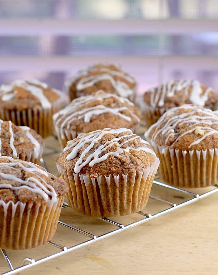 Caramel Pecan Coffee Cake Muffins (Dairy-Free)