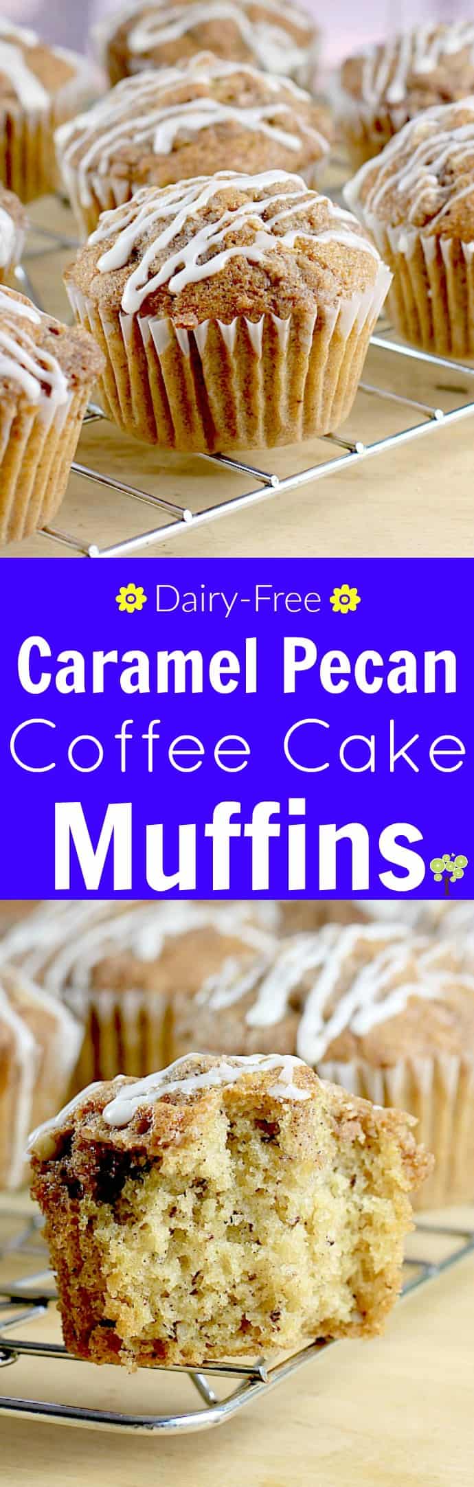 Caramel Pecan Coffee Cake Muffins (Dairy-Free) https://wp.me/p4qC4h-3Js #SilkandSimplyPureCreamers AD